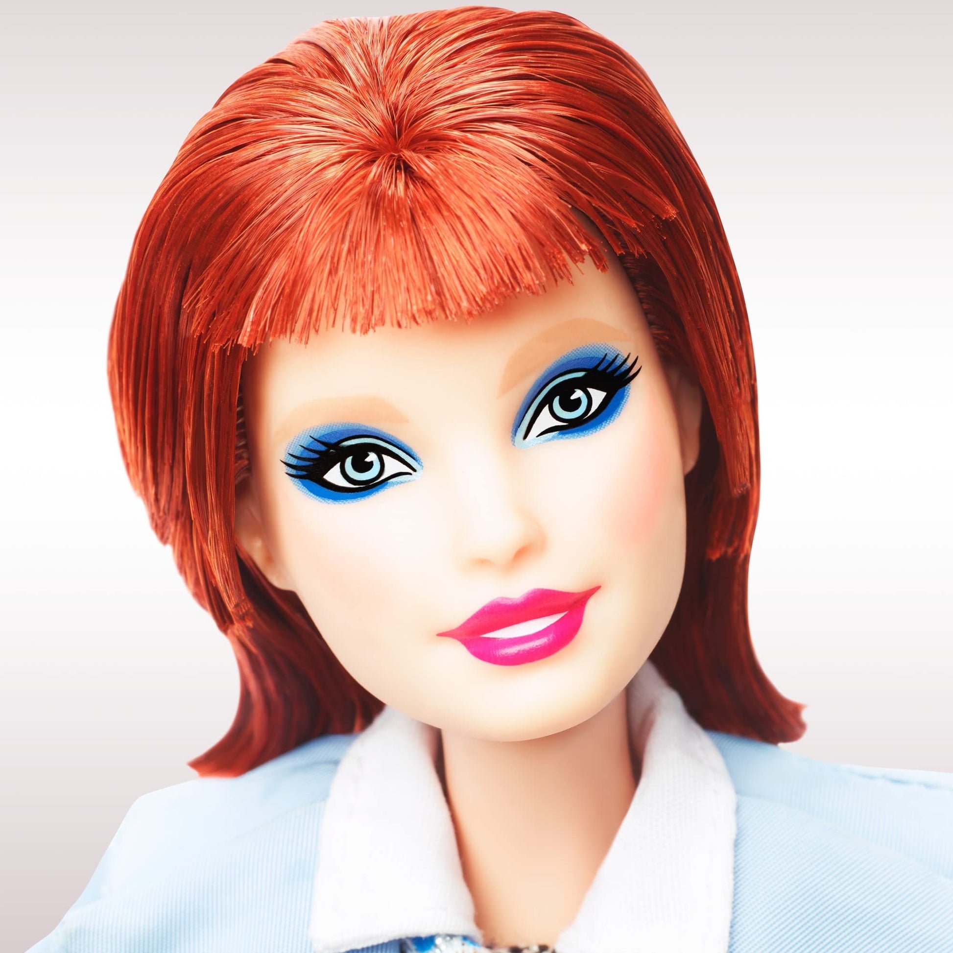 Barbie Signature David Bowie Doll (11.5-in, Red Hair) Posable, Wearing Blue Suit, with Doll Stand and Certificate of Authenticity, Gift for Collectors