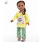 Simplicity US8576OS 18" Sport and Pajamas Unisex Doll Clothes Sewing Patterns