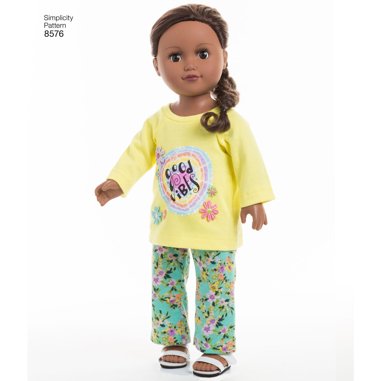 Simplicity US8576OS 18" Sport and Pajamas Unisex Doll Clothes Sewing Patterns