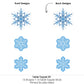 Big Dot of Happiness Blue Snowflakes - Winter Holiday Party Centerpiece Sticks - Table Toppers - Set of 15