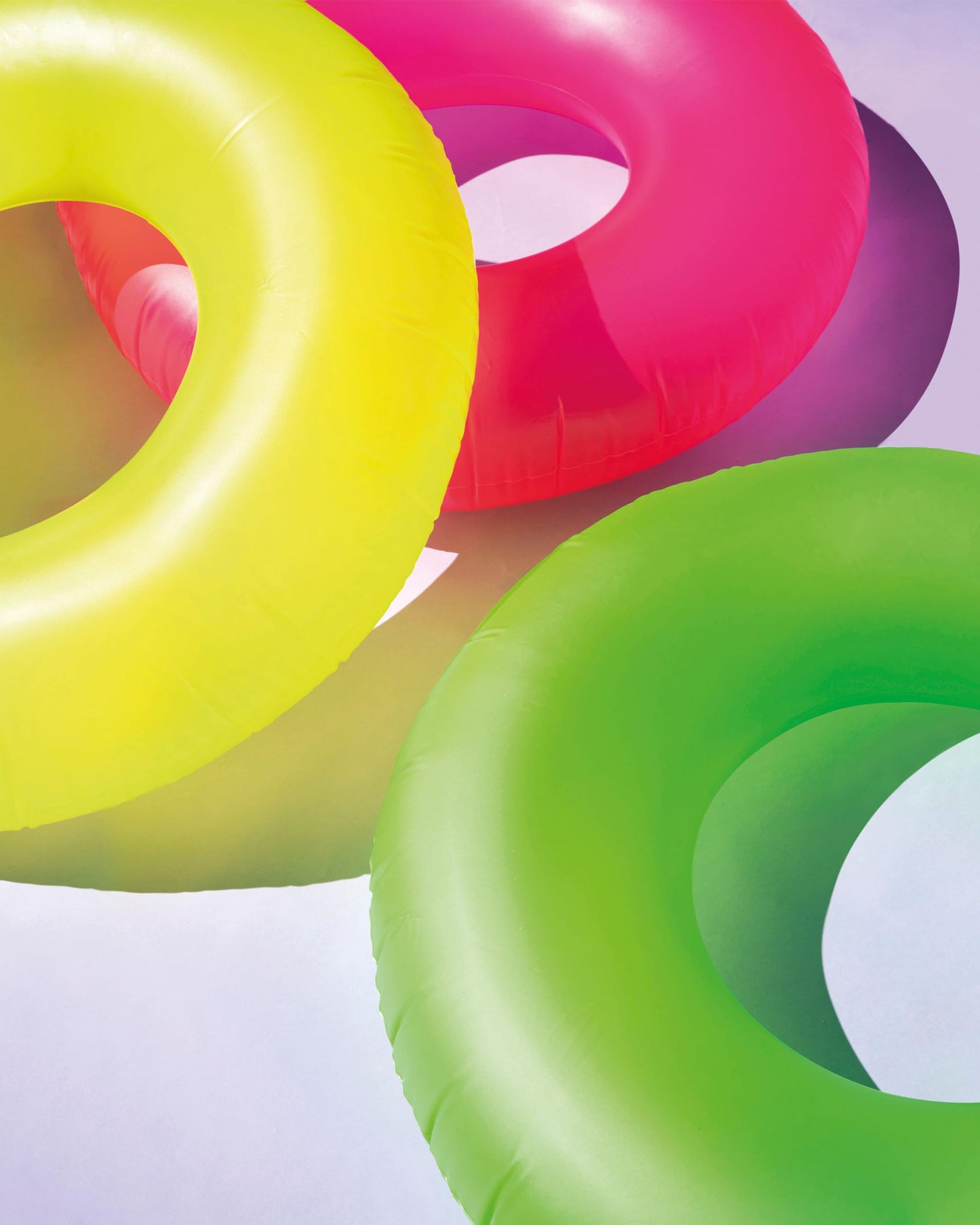 INTEX Inflatable Neon Frost Tube: 36" Diameter - 132lb Weight Capacity - One Tube - Color May Vary