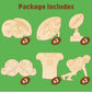Pzhgoct Football Party Favors - 12 PCS Football Birthday Party Favors Wooden Painting Crafts Kits with Cards - Sport Themed Goodie Bags Stuffers Gifts