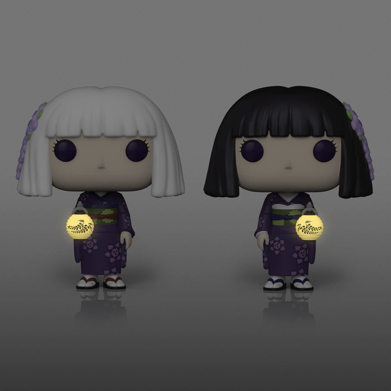 Funko POP! Animation: Demon Slayer 2, Pack - Kiriya Ubuyashiki & Kanata - Glow in The Dark - Collectable Vinyl Figure - Gift Idea - Official