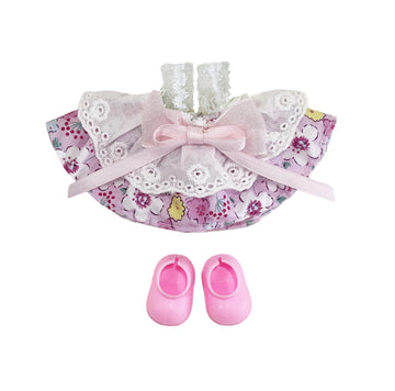 15-17cm/6.7 inch Outfits Clothes Set Accessories Overall Outfit for 17cm Doll Clothes(No Doll) (Petal Parade Pink)