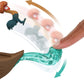 Mattel Disney Toys, Moana Small Doll & Floating Boat Playset with Heihei Rooster Figure, Wave Launcher & 2 Accessories, Inspired by Movie
