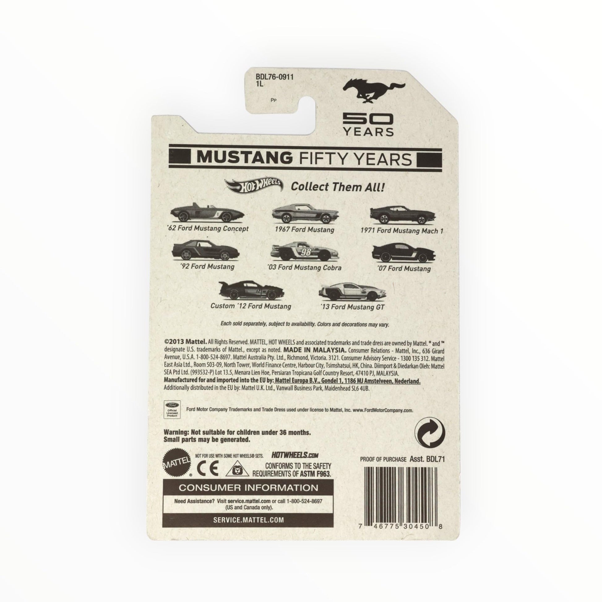 Hot Wheels - Mustang Fifty Years - 02/08 - 1967 Ford Mustang