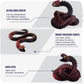 JASSBOOY 24-inch 3D Printed Flexible Serpentine Creature, Glow-in-The-Dark Effect, Articulated Snake Model with Movable Jaw, Toothless Design