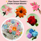 zoqdtu 500 Pcs Pipe Cleaners Flower Craft Kit, 13 Colors 12 in x 7mm