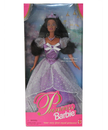 Princess Barbie Doll Brunette Lavender Dress Teresa #18406 1997 Mattel