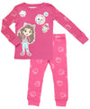 DREAMWORKS GABBY'S DOLLHOUSE Pajamas for Girls, Infant & Toddler Snug Fit Cotton Pj Set, Gabbys Dollhouse Pjs for Girls, 4T Pink