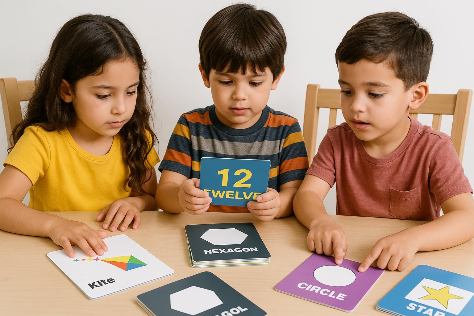 Shapes Flash Cards - Durable, Waterproof & Tear-Resistant Learning Cards for Toddlers & Preschool Kids - Double-Sided