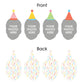 Big Dot of Happiness Custom Photo Party Time - Happy Birthday Party Dessert Cupcake Toppers - Fun Face Clear Treat Picks - Set of 24