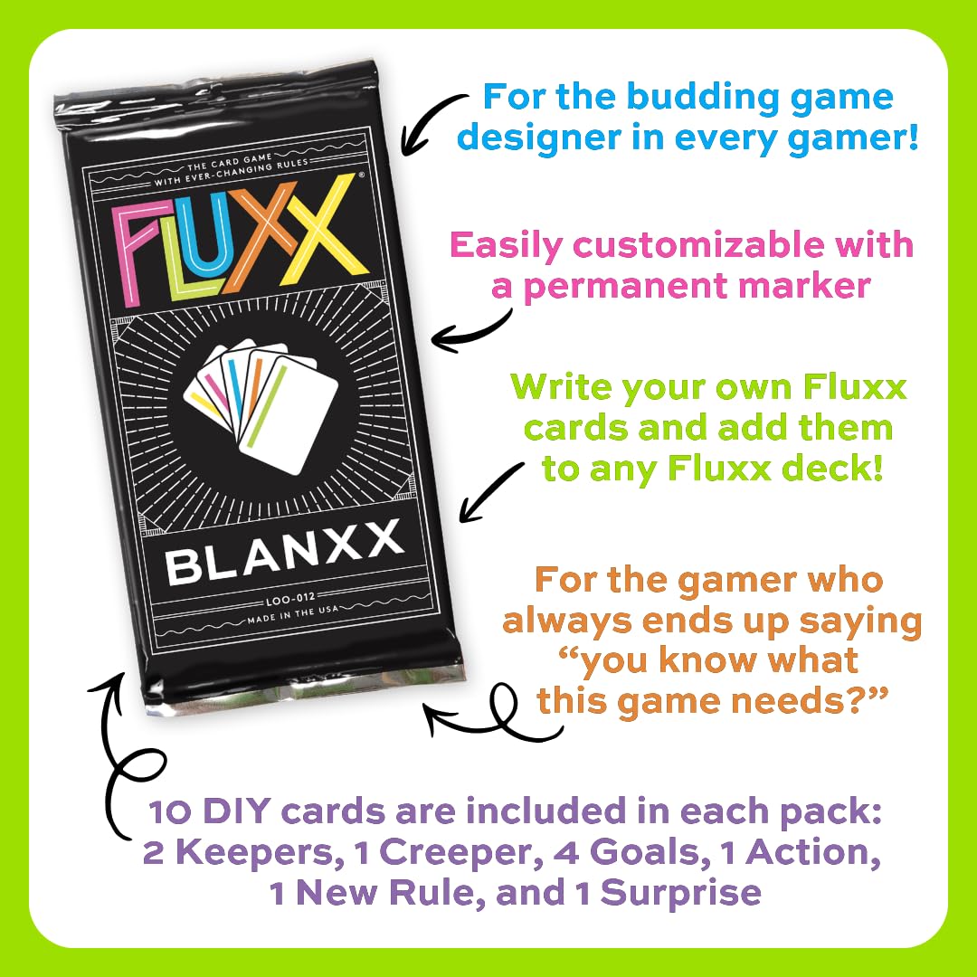 Looney Labs Fluxx Blanxx Expansion Pack - Create Your Own Card