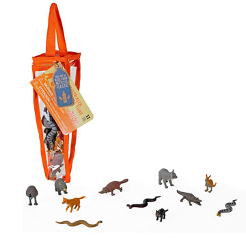 Wild Republic Eco Zip Tubes Australia Figurines - 13"