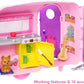 Barbie Club Chelsea Toy Car & Camper Playset, Blonde Chelsea Small Doll, Puppy & 10+ Accessories, Unhitch & Open for Campsite