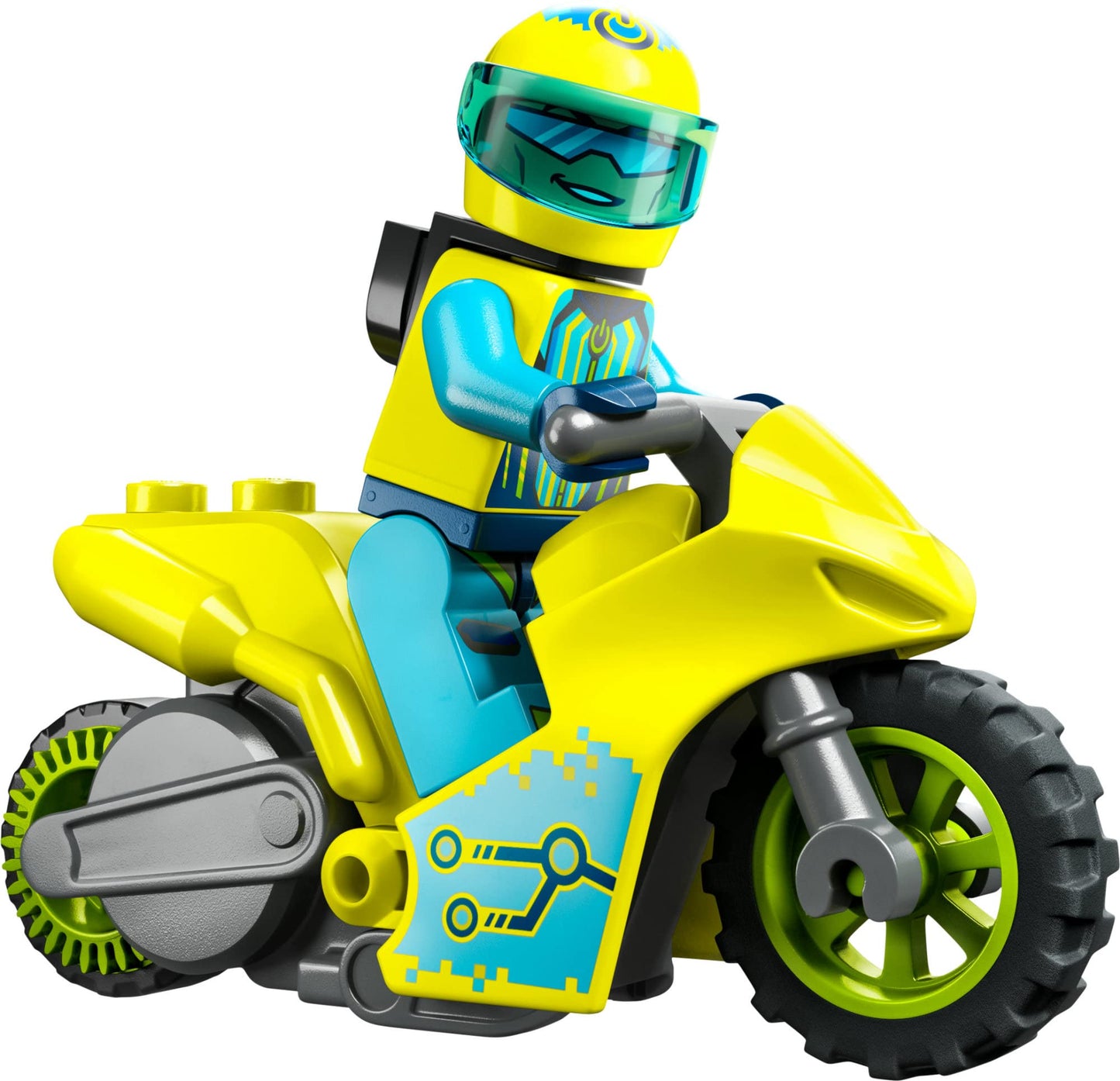 LEGO City Stuntz Cyber Stunt Bike 60358, Flywheel-Powered Motorbike Toy to Perform Jumps and Tricks, Action Toys for Boys and Girls Ages 5 Plus