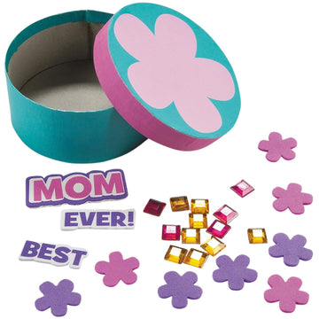 Fun Express Craft Kits for Kids - DIY Jewelry Box Making Kit Makes 12 | Arts and Crafts for Kids Ages 8-12, Perfect Birthday Gifts for 6 7 8 9 10 Year