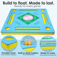 Luldesce Floating Mahjong Table for Pool Double-Sided 32.5"x32.5"