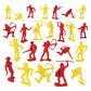 TimMee Cowboys & Indians Plastic Figures - 40pc Red & Yellow Playset - US Made