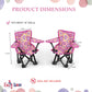 Emily Rose 18 Inch Doll Pink Folding Camping Sports Camp Beach 2 Chair Toy Set with Carry Storage Case | Furniture & Accessories Fits 14 - 19 Inch