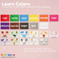 Spanish Flash Cards for Kids and Toddlers - 101 Cards - 202 Sides - Learn Shapes, Numbers, Colors, Body Parts, Counting, Letters & More - Great Value