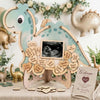 Dinosaur Guest Book Alternative Keepsake Frame - Baby Shower - Birthdays - Gender Reveal - Decorations - Premium Wooden Shadow Box Nursery Decorations