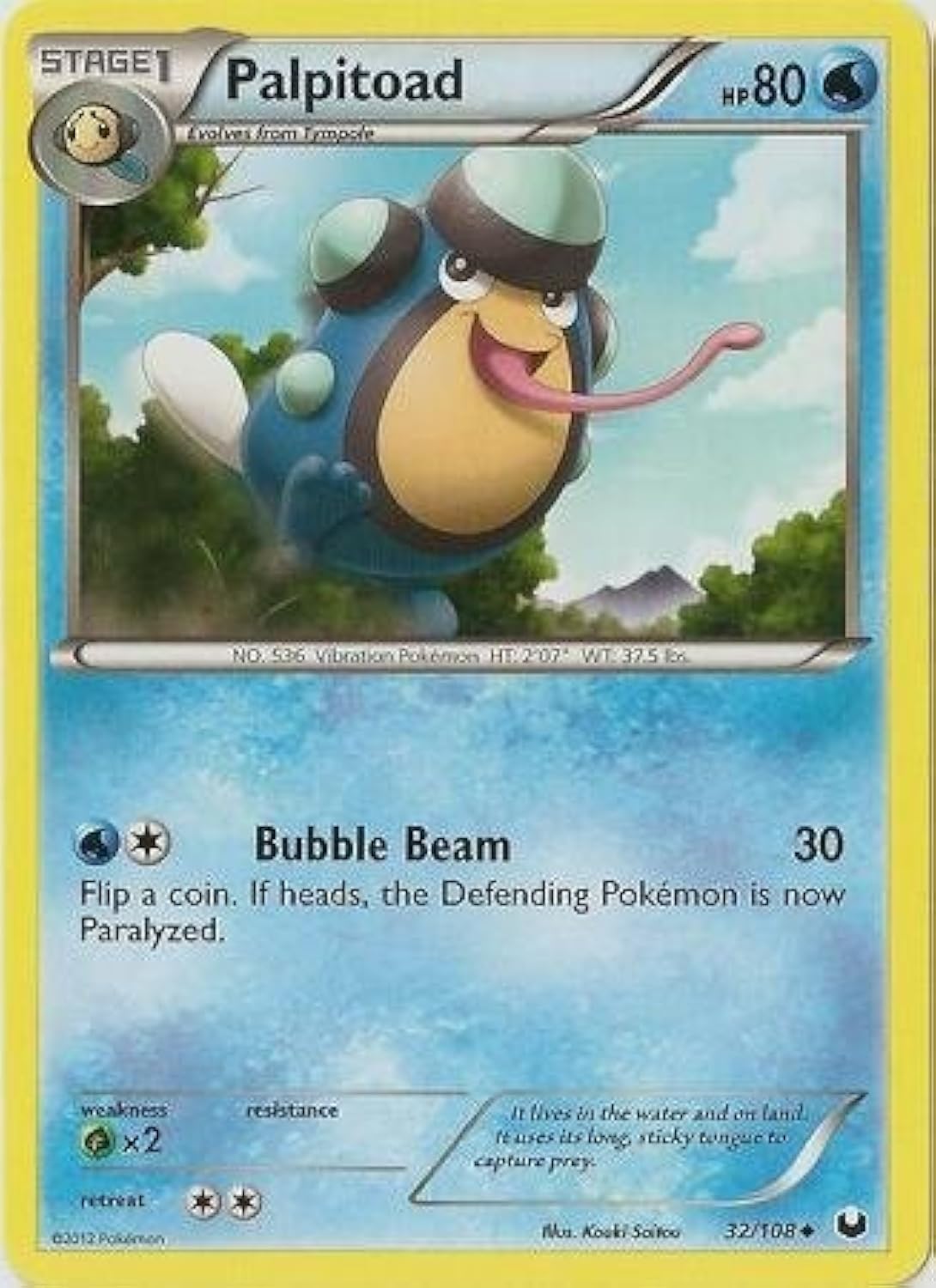 Pokemon - Palpitoad (32/108) - BW - Dark Explorers
