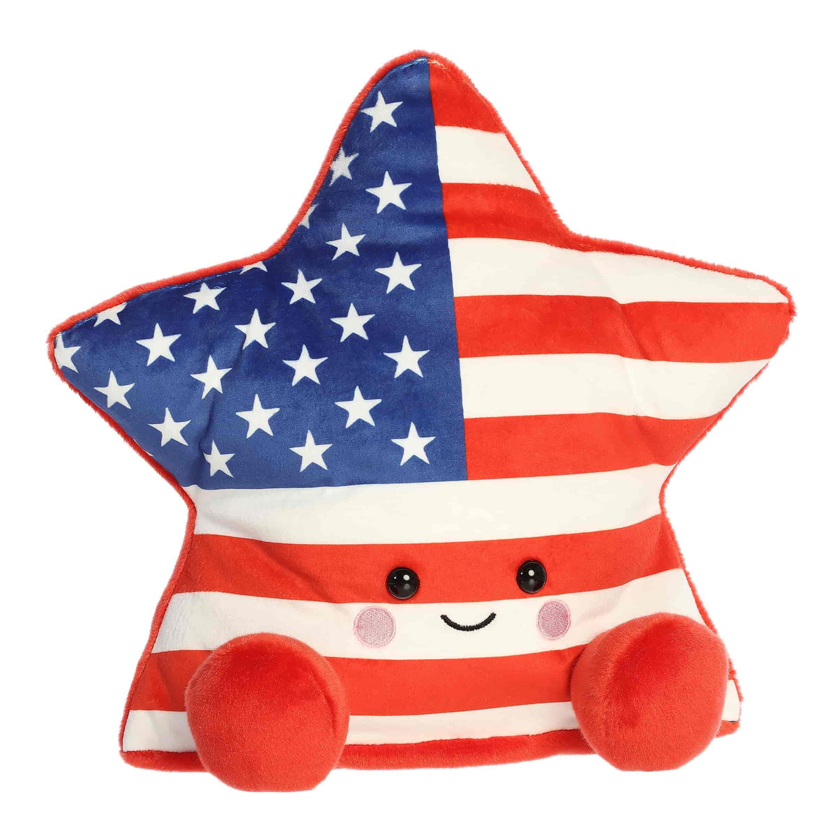 Aurora Palm Pals Party Sized 13" Americana Star Adorable Plush