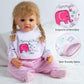 Reborn Baby Doll Clothes Baby Girl Doll Clothing Outfit Accessories 4 Pices Sets for 20- 23 Inches