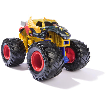 Monster Jam, Marvel Official Thor Monster Truck, Die-Cast Vehicle, 1:64 Scale, Super Hero Kids Toys for Boys Ages 3 and up