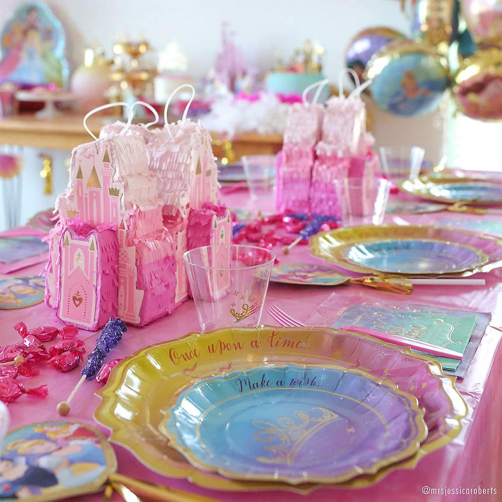 Enchanting Disney Princess Plastic Table Cover - 54" x 96" (1 Pc.) - Perfect for Magical Birthdays, Parties & Celebrations