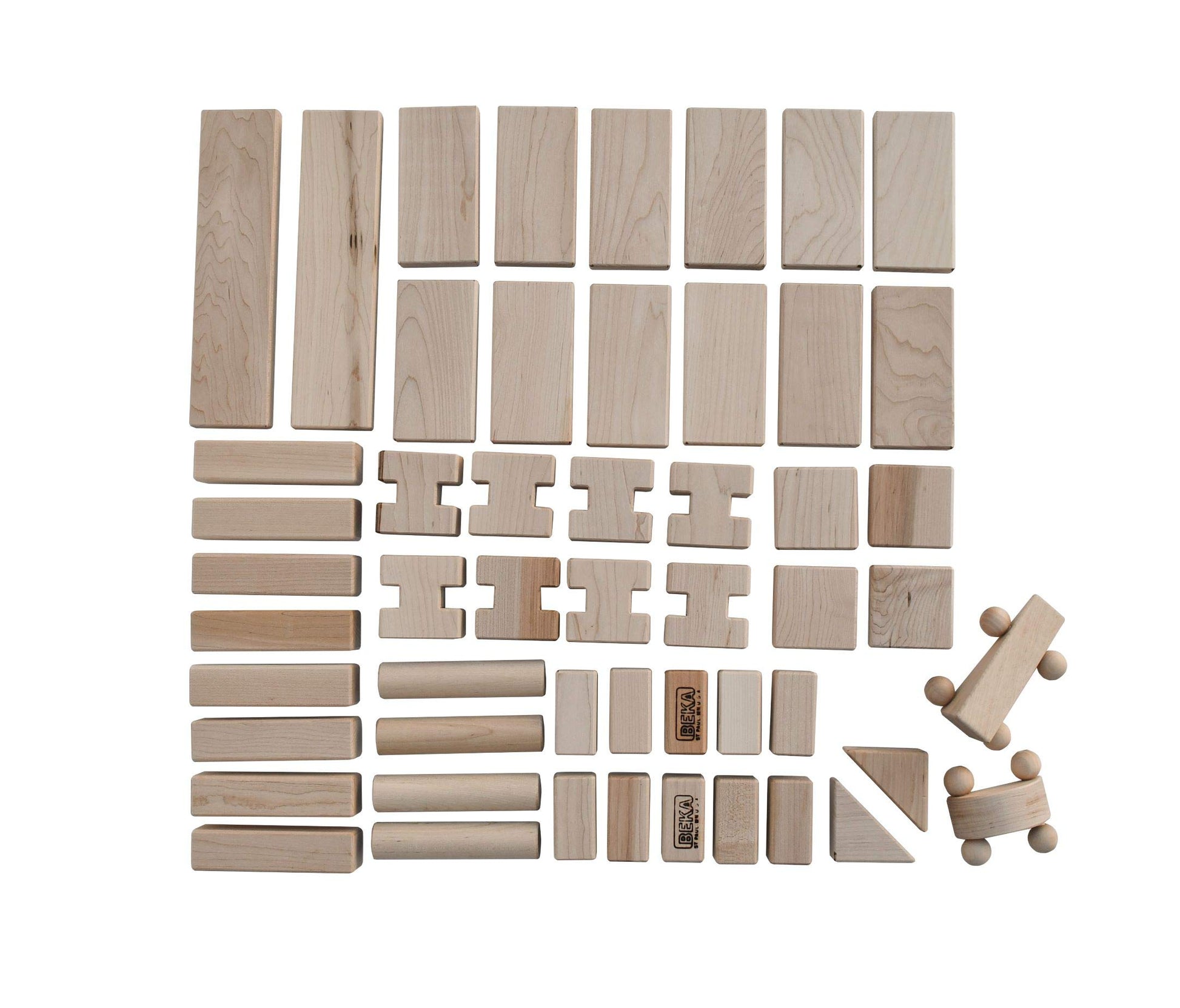 Beka 06050 Little Builder 50 piece set Hard Maple Unit Blocks Hard Maple Unit Blocks
