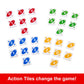 Mattel Games UNO Quatro Game with Colored Tiles & Plastic Grid for Adult, Family & Parties, 2 to 4 Players Ages 7 Years Old & Up