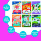 Fun Express 5" x 7" 12 pg. Bulk 72 Pc. Coloring Pages & Puzzles Activity Pad Assortment, Classroom, Dental and Medical Office Waiting Room Activities