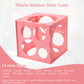 Pllieay 14 Holes Balloon Sizer Box, Pink Balloon Measurement Box,1-10 Inch