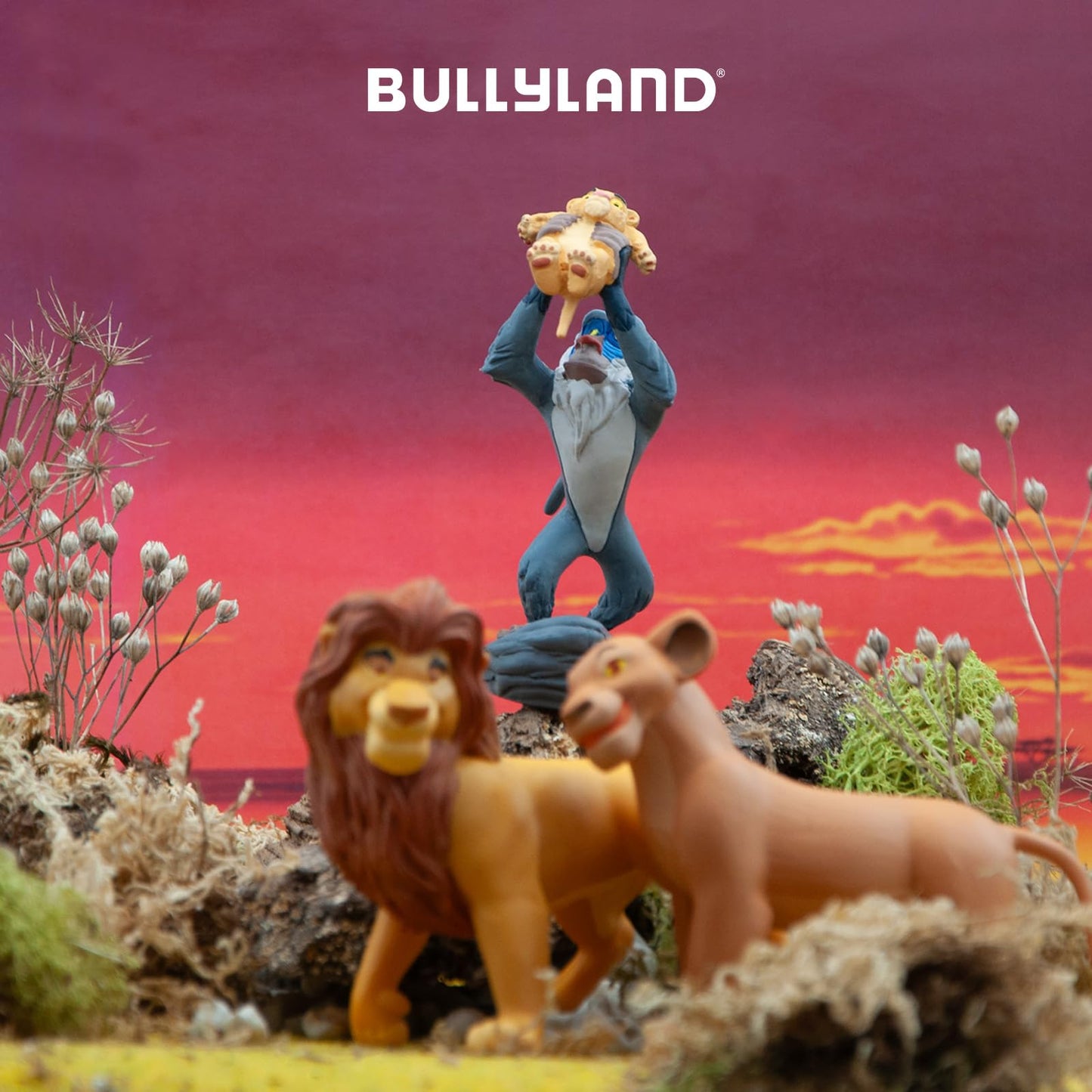 Bullyland Rafiki with Baby Simba Action Figure