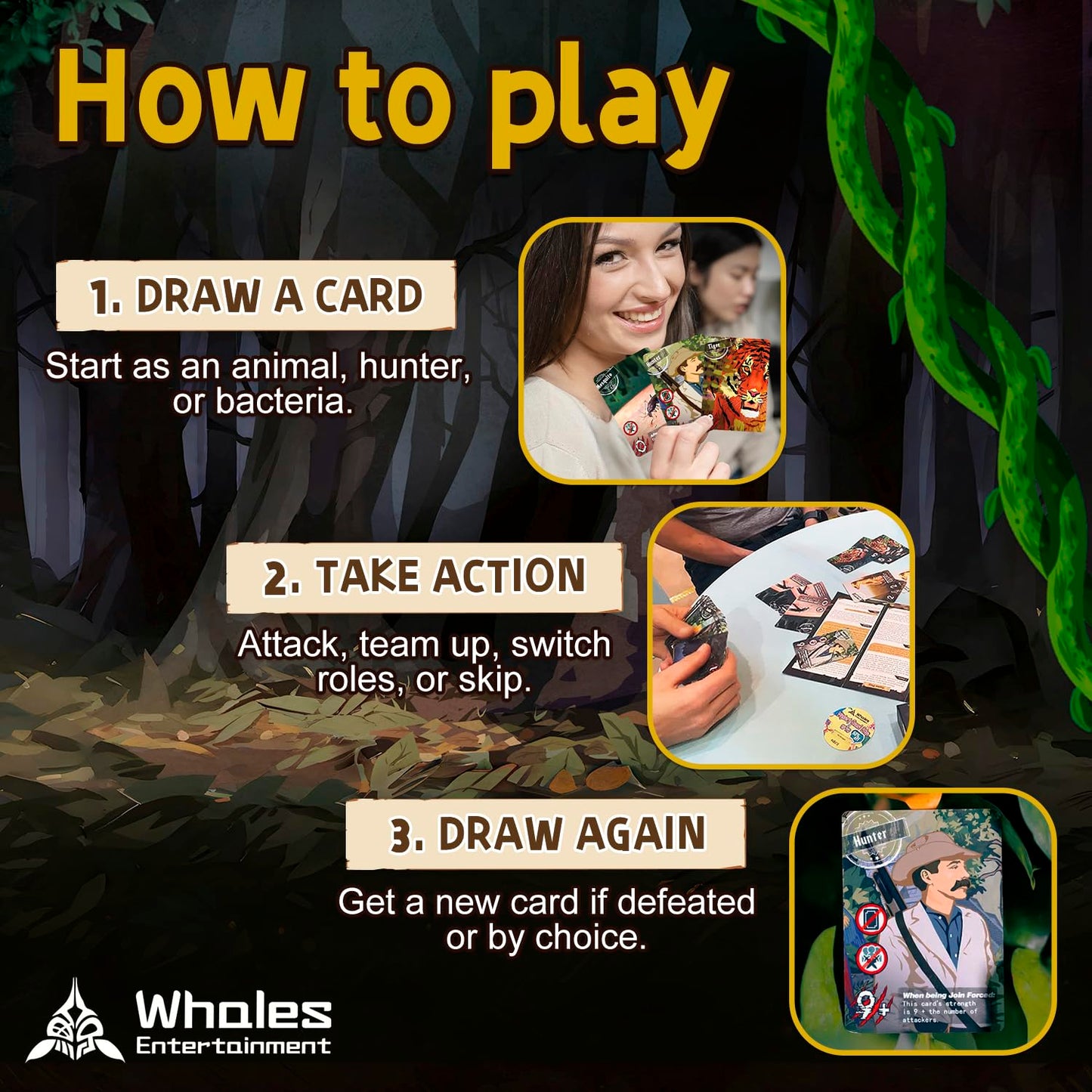 Whales Entertainment| Come On Bite Me| Fun Semi-Cooperative Bluffing Card Game for Adults & Teens| Multiplayer Strategy Party Games|Family Game Night