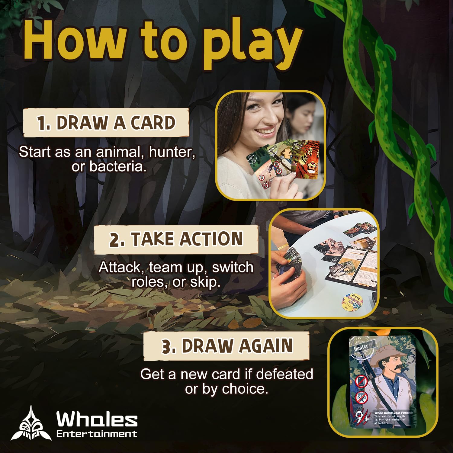 Whales Entertainment| Come On Bite Me| Fun Semi-Cooperative Bluffing Card Game for Adults & Teens| Multiplayer Strategy Party Games|Family Game Night