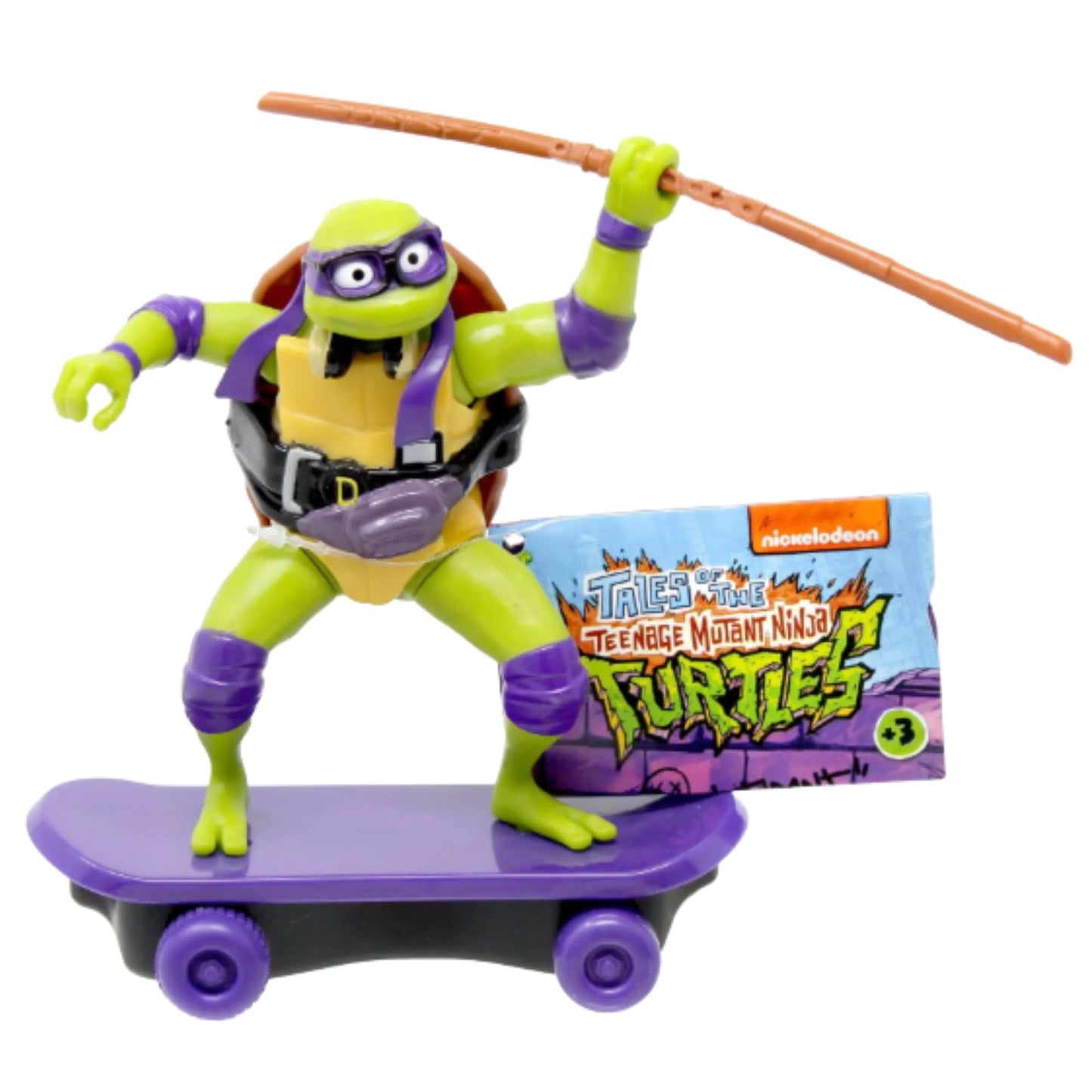 Teenage Mutant Ninja Turtles Sewer Shredders Pull Back 6" 15cm Racers on Skateboards - (Set of 4 - Michaelangelo, Raphael, Donatello & Leonardo)