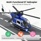 Wenbeier Big Toy Helicopter for Kids Police Helicopter Toy with Hanging Basket, Lights and Sound, Rescue Vehicles Toys for Boys & Girls 3 4 5 6 7