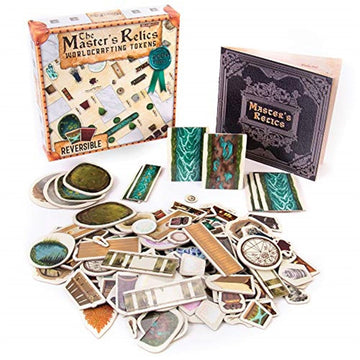 Master's Relics - RPG Item Token Accessory Set - 200+ Double-Sided Dry/Wet Erase Reversible Object Pawns for Fantasy Tabletop Roleplaying Game Terrain