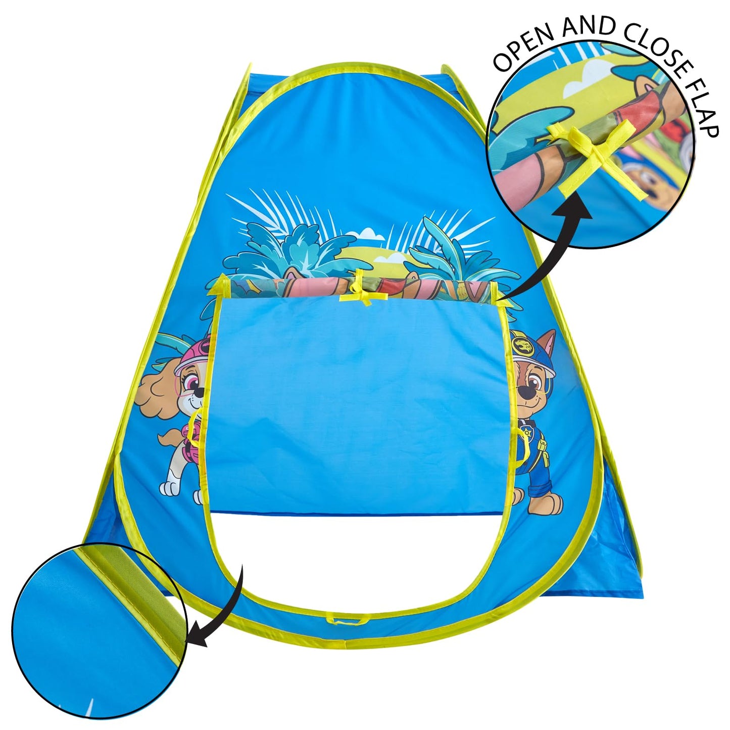 Nickelodeon Paw Patrol Collapsible Pop-Up Play Tent for Kids, Indoor Playhouse Fun for Toddlers & Children Ages 3+, 28” x 28” x 30”