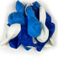 KADBANER White Blue Light Blue Balloons,100 Pack 12 Inch Latex Balloons