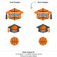Big Dot of Happiness Grad Basketball - 2026 Graduation Party Centerpiece Sticks - Table Toppers - Set of 15
