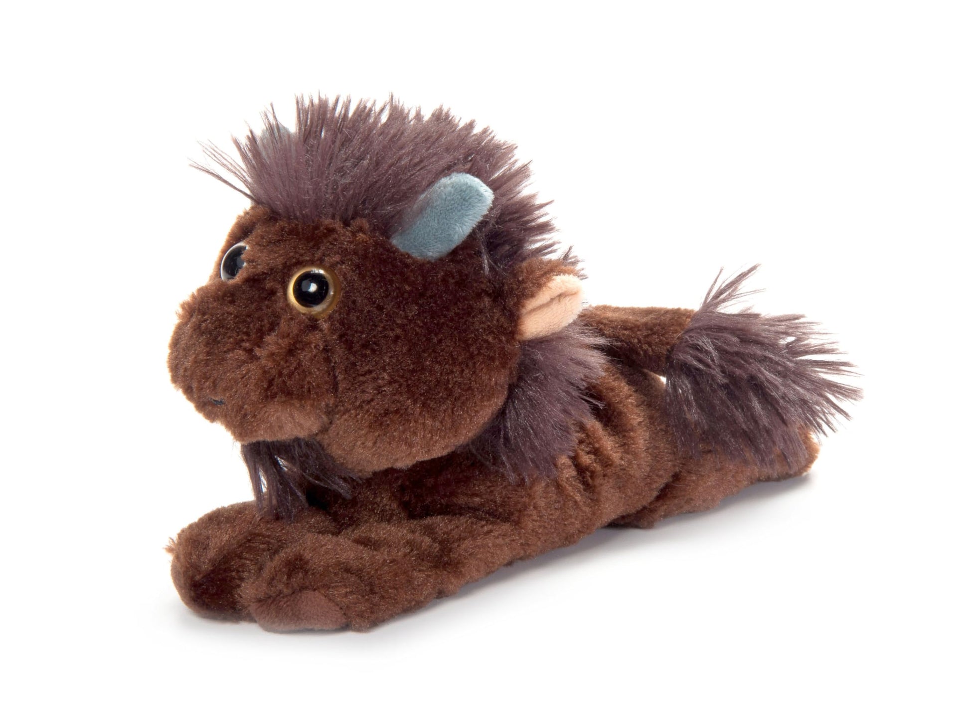 The Petting Zoo Bison Stuffed Animal Plushie Slap Bracelet, Gifts for Kids, Slapstix Wildlife Animals, Bison Plush Toy, 10 inches
