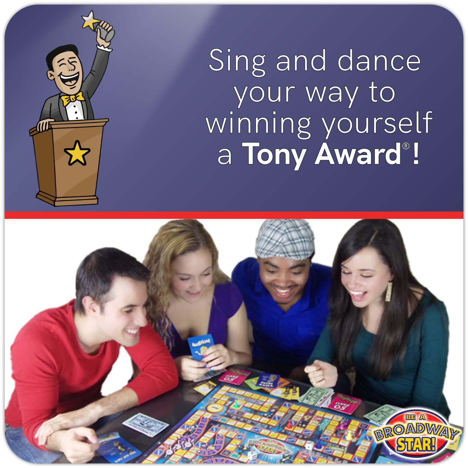 BE A BROADWAY STAR! - The Classic Theater and Musical Trivia Board Game That Puts You in The Spotlight | Party Game for Theater Lovers | Holiday