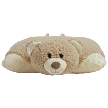 Pillow Pets Weighted Hiro Bear - 3.5 lb Sensory Plush Comfort Companion, Textured Fleece Weighted for Calming Hugs, Relaxation, and Sleep Support