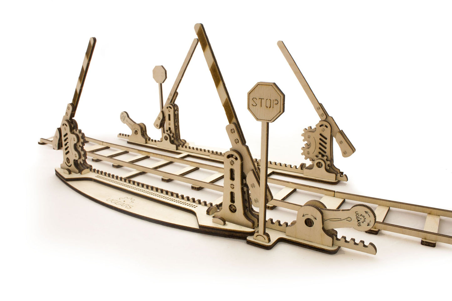 UGEARS Rails Mechanical 3D Puzzle DIY Wooden Construction Set