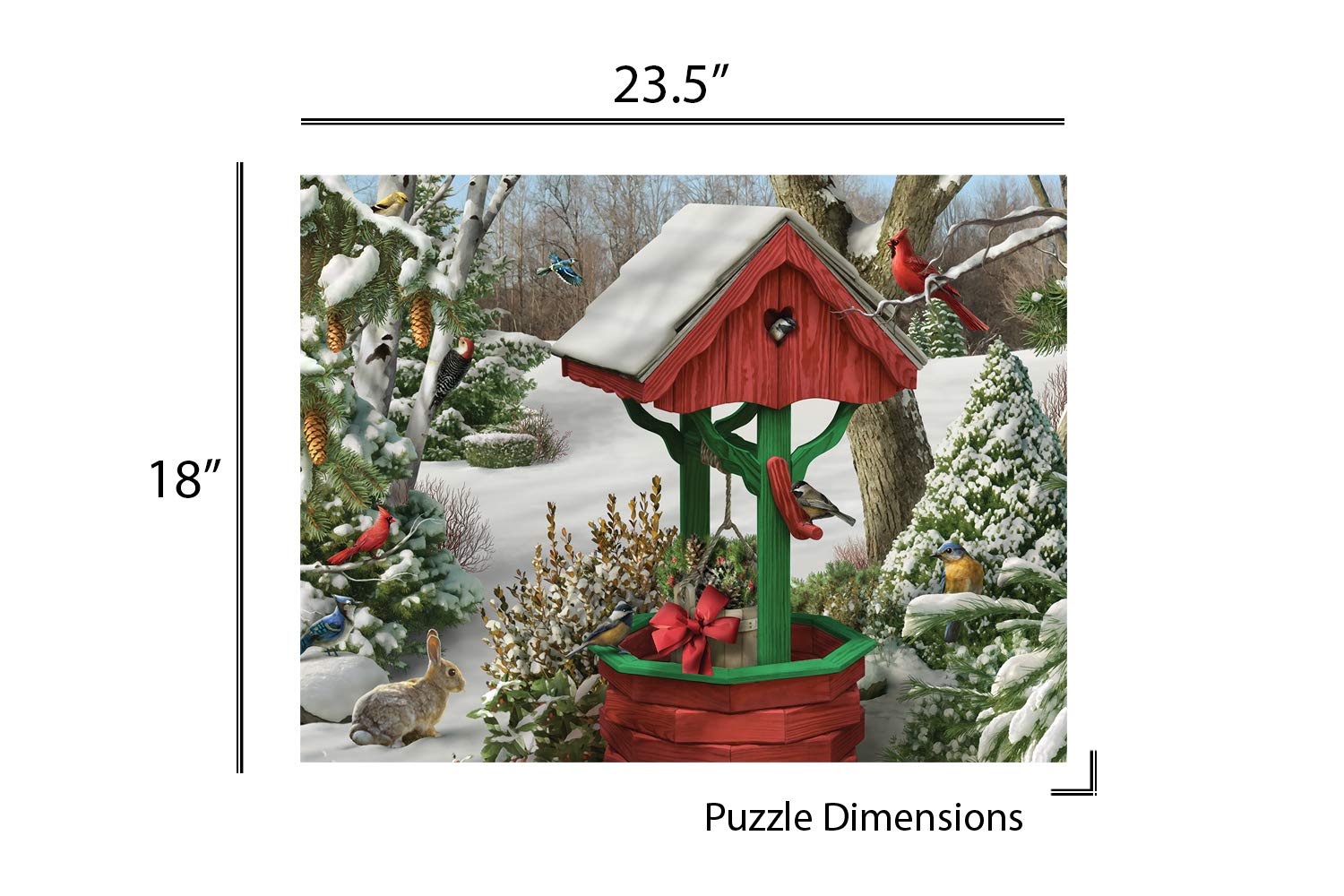 Springbok 500 Piece Jigsaw Puzzle Winter's Wish - Made in USA
