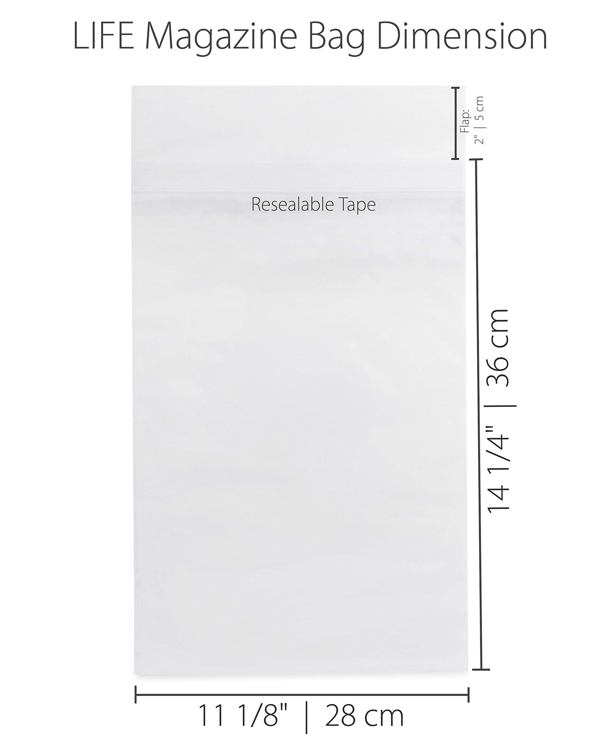 TitanShield Resealable Life Magazine Bags (150 Bags)